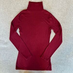 “a new day” brand Maroon Ribbed Turtleneck